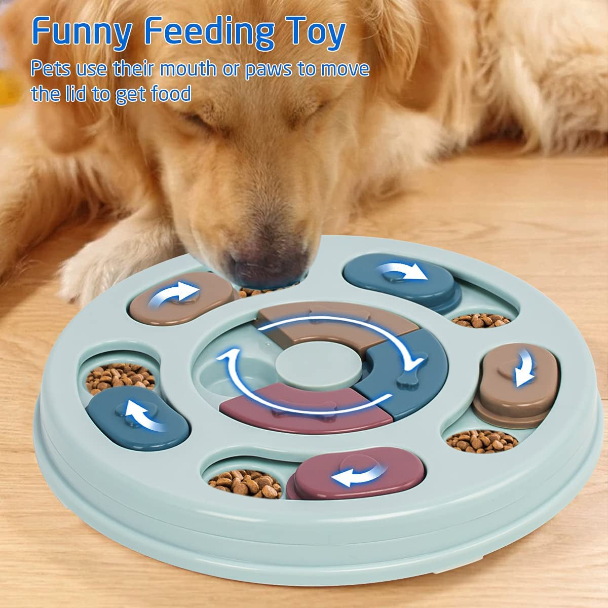 Dog Puzzle Toys for Puppies Interactive Dog Toys, Dog Slow Feeder, Dog Food Puzzles Feeder Toys Dog Brain Stimulating Toys